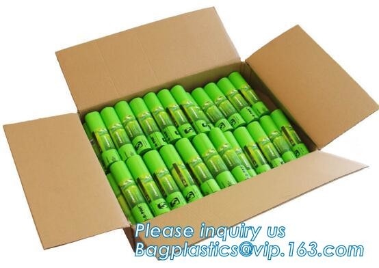 Bolso que hace compras plástico del portador el 100% abonable de encargo del chaleco, bolsos de basura coloreados abonablees Oxo-biodegradables amistosos