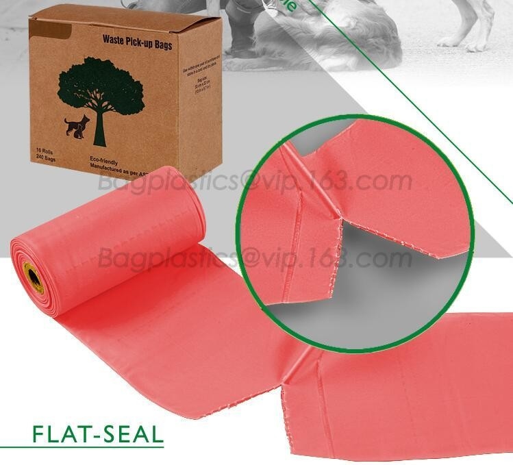 El bolso de la basura del animal doméstico del bolso del impulso del perro del dispensador del bolso del impulso del perro, limpieza al aire libre del perro del bolso inútil del animal doméstico empaqueta bolsos biodegradables del impulso