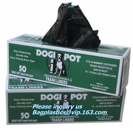 La maicena basó los bolsos abonablees de la basura del animal doméstico, bolso abonable respetuoso del medio ambiente del impulso del animal doméstico, bolso seguro de la basura del perro, Po biodegradable