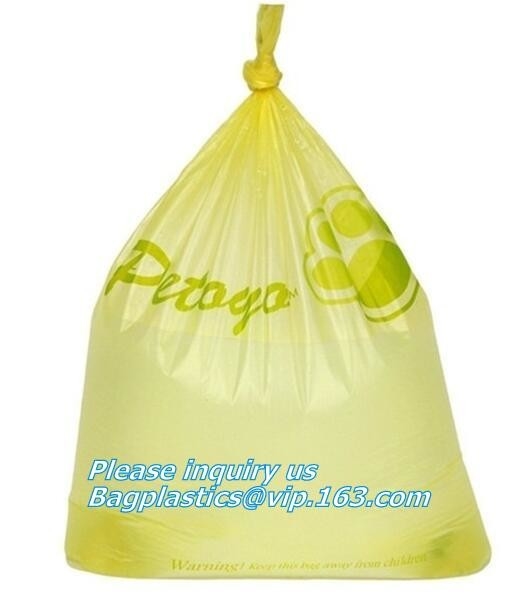Bolso abonable del impulso del perrito, dispensador inútil amistoso del tenedor del bolso de la tierra de la maicena de la manija del top del lazo con la linterna de LED Eco