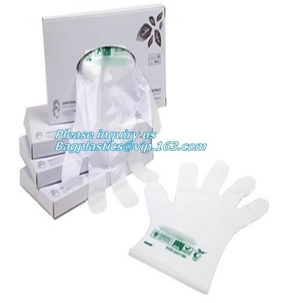vinilo plástico disponible abonable médico de los guantes, biodegradable y abonable de los guantes, polietileno disponible PE Gl