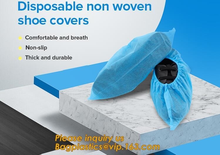 Cubierta no tejida elástico disponible de los zapatos de pe/cpe, cubierta no tejida impermeable disponible del zapato de CPE+PP, envío no tejido disponible y dirección