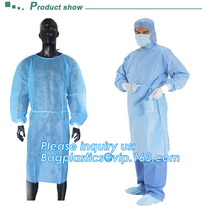 Embalaje estéril de la ampolla para el cirujano Gown de SMS/PP, coágulo médico médico del hospital estéril protector, no tejido disponible