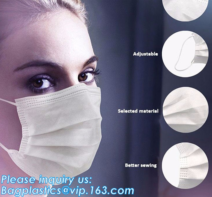Mascarilla disponible quirúrgica no tejida médica del gancho de 3 capas de la aprobación del FDA, mascarilla médica disponible del gancho 3ply