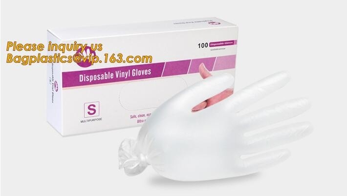 Pulverice los guantes disponibles libres del PVC del vinilo 5,5 gramos 9 pulgadas y 12 pulgadas, recinto limpio 12" de la salud Powd disponible/no reutilizable