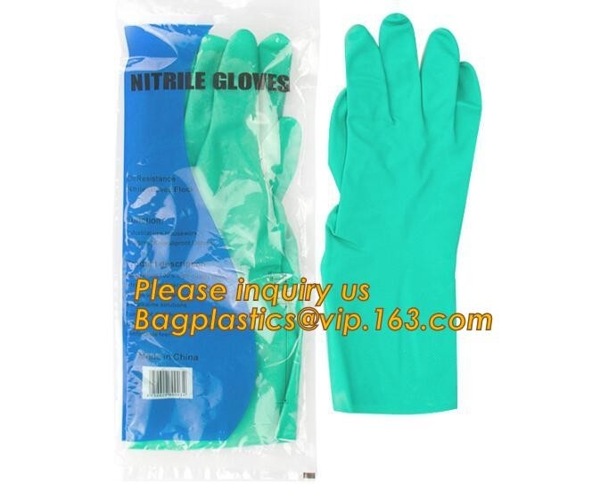 Guantes libres disponibles del nitrilo del polvo negro, guantes blancos del nitrilo del trabajo del recinto limpio disponible, color azul S-L Size Non Steri