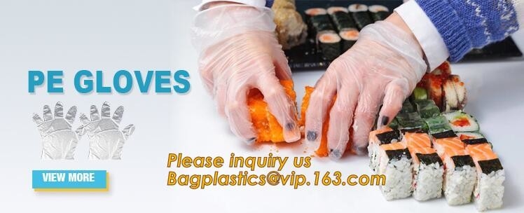 Guantes disponibles de los guanteletes del largo del codo del PE, guante plástico disponible del PE con de alta calidad para el bagplastics médico del guante