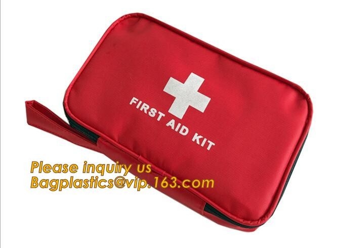 el paquete médico mini, vendaje adhesivo PE de los primeros auxilios del bolso de la emergencia de los primeros auxilios del paquete PE de la familia hiere la banda impermeable del yeso PE