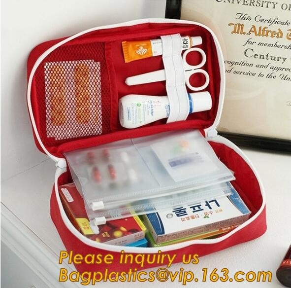 EVA First Aid Kit Packed con los suministros médicos del grado del hospital para, emergen militar de la supervivencia del viaje en coche que acampa portátil