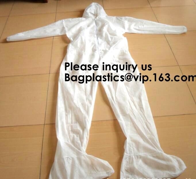 El traje protector disponible de poca potencia de las batas ató la tela no tejida Hood Elastic Wrist Ankles y el mar de Serged de la cintura