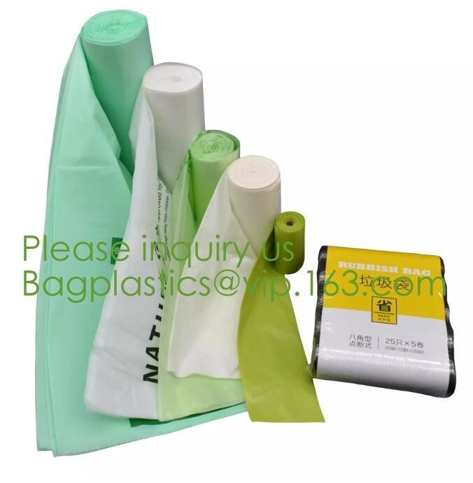 El bolso plástico biodegradable abonable del acondicionamiento de los alimentos de la aduana de la maicena, camiseta empaqueta vagos plásticos abonablees biodegradables