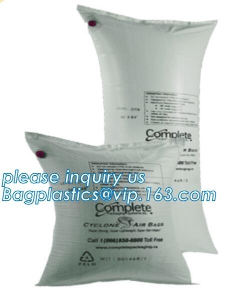 airbag del balastro de madera del bolso del embalaje de la almohada para el envase, airbag de papel de Kraft para Shiipping Tuck Tank Container, bagplastics, vagos