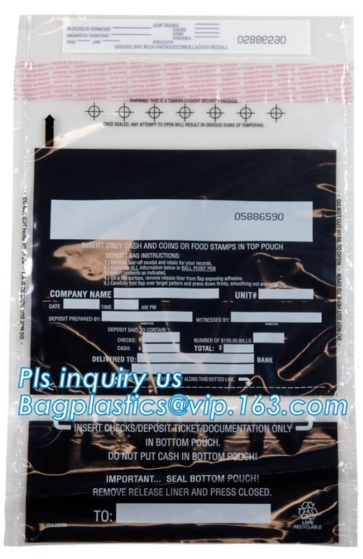 Los bolsos con franquicia de STEB alertan el bolso de la seguridad del bolso de la seguridad que deposita el depósito bancario y el efectivo al por menor D de los productos de los bolsos de la transferencia de moneda