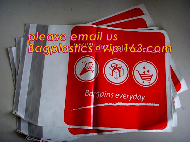 BIODEGRADABLE, ABONABLE, ALMIDÓN de MAÍZ, EN13432, ECO AMISTOSO, bolso de envío colorido del anuncio publicitario polivinílico de encargo del bolso de GREEmailing