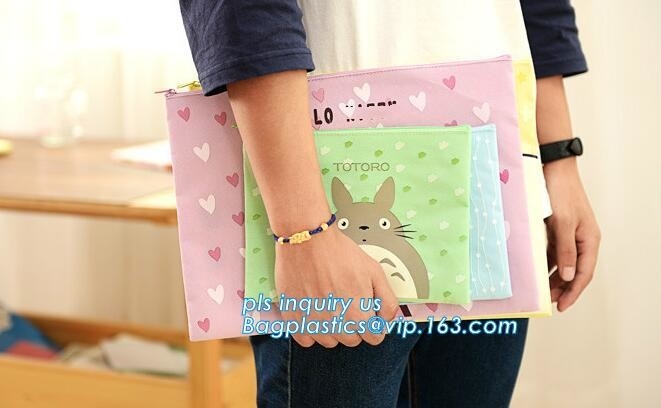 100% bolso multiusos de la caja de los efectos de escritorio del bolso del lápiz de la cremallera de la lona del algodón 12oz, lápiz suave po de la cremallera del bolso de los efectos de escritorio de la lona