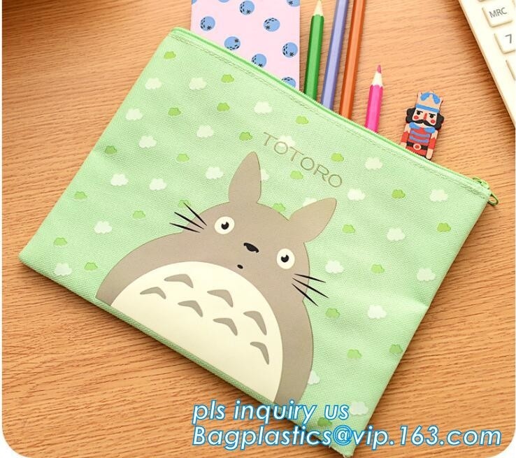 Caja del filtro del lápiz de la lona de la capacidad grande del color sólido de las muchachas de los muchachos, pencilcase de las fuentes de escuela de la caja de la pluma del bolso del lápiz de los efectos de escritorio