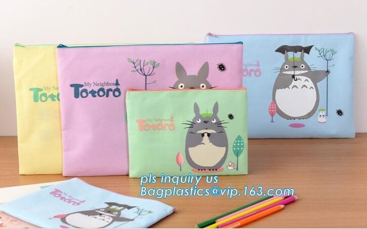 Bolsos cosméticos de la caja del filtro de Pen Pencil Case Stationery Pouch de la lona, caja de lápiz de gran capacidad de la cremallera de los estudiantes del Amazonas