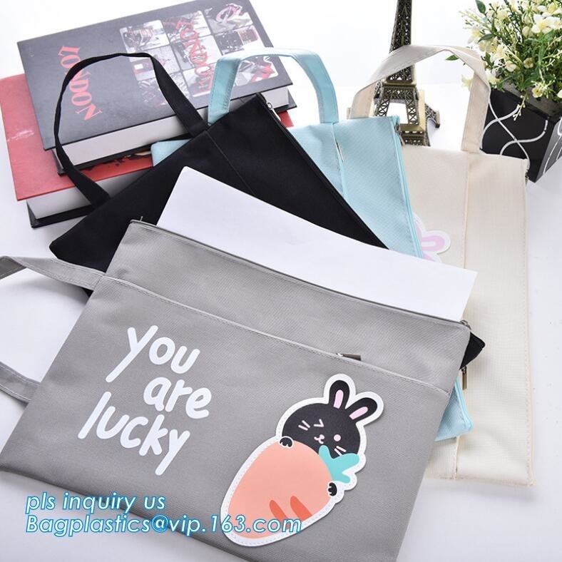 Bolso del lápiz de los efectos de escritorio de la lona, bolsos cosméticos de la caja del filtro de Pen Pencil Case Stationery Pouch de la lona de la cremallera, lona de encargo Stati