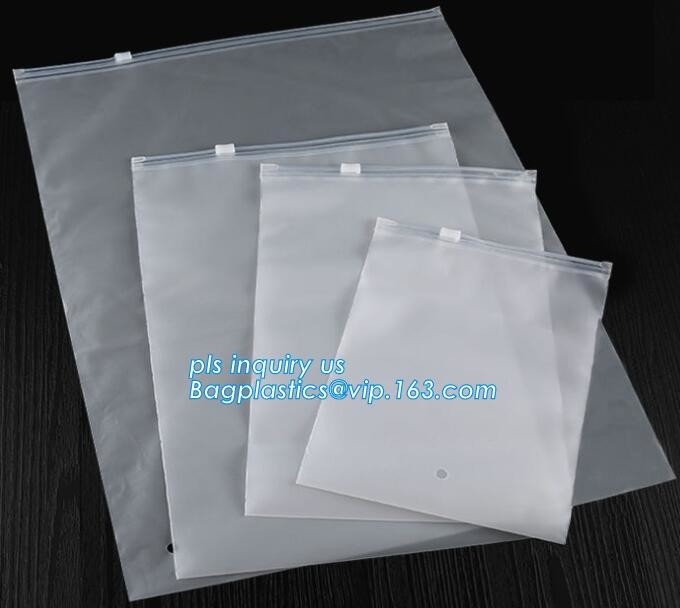 bolso para el bolso de empaquetado del vinilo de la cremallera del resbalador de la ropa interior para la ropa, bolso del resbalador del resbalador para el zippe de empaquetado del resbalador de la ropa interior