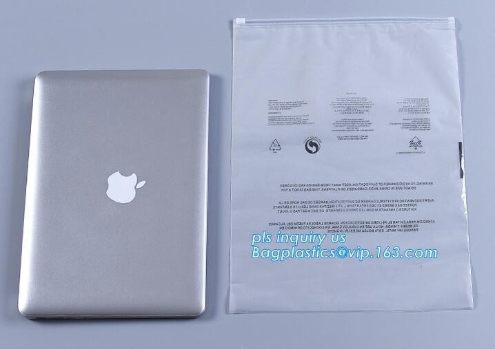 Los pantalones inferiores de la ropa interior plástica del PE que empaquetan el bolso del bolso de la cremallera del resbalador con el logotipo de impresión modificado para requisitos particulares, documentan traje de baño