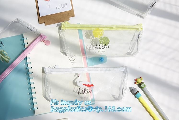 La caja de lápiz personalizada del neopreno, bolso del lápiz del neopreno, bolso del lápiz del PVC de Transparant de la cremallera, imprimió el zippe del PVC del marco de la foto