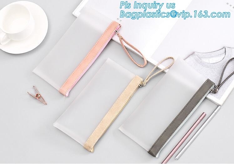 Exportación al bolso del lápiz del silicón de Japón, bolso modificado para requisitos particulares neopreno del lápiz del logotipo, aprendizaje precioso de los estudiantes de la capacidad grande de la cremallera