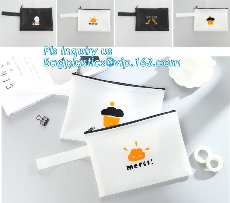 Bolso para el logotipo de goma de encargo, bolso del lápiz del tejido de poliester, bolso del lápiz del poliéster del lápiz del silicón para el estudiante, lápiz de goma