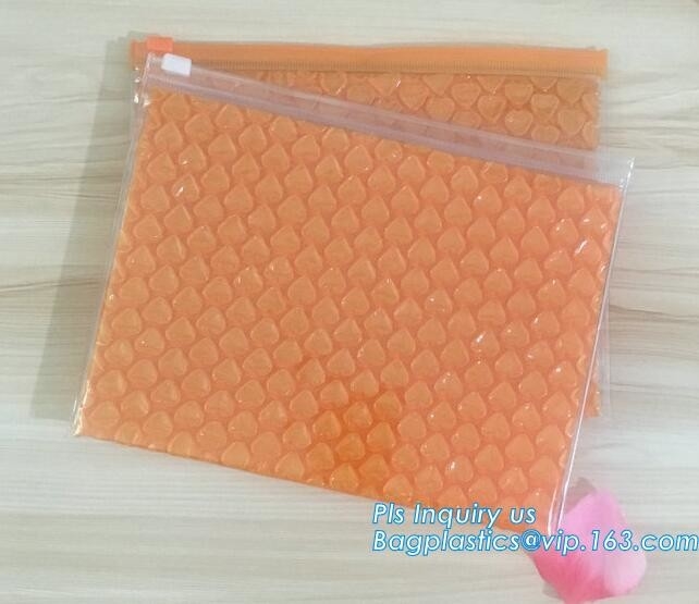 Bolso de empaquetado de la prueba del choque del sobre de los bolsos de aire de los efectos de escritorio reutilizables más nuevos de la burbuja con la cerradura de la cremallera del resbalador para los artículos frágiles