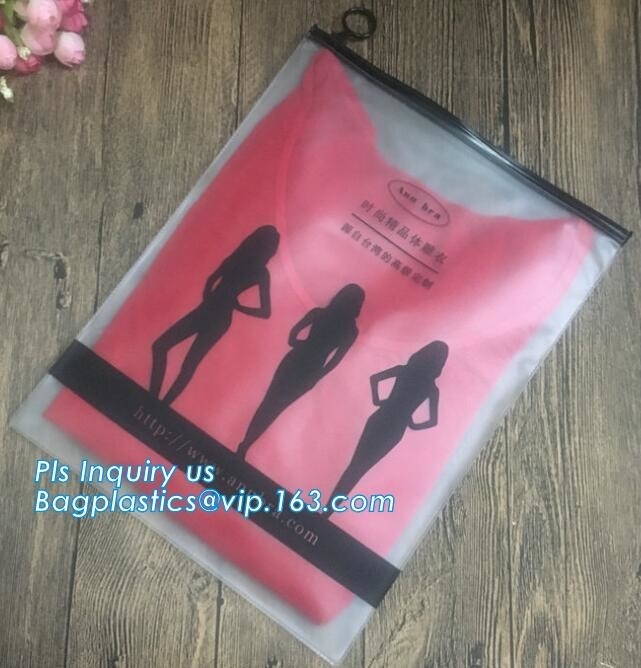 bolsos de empaquetado del resbalador k del sujetador de la ropa interior, bolso modificado para requisitos particulares de la cremallera del resbalador, garm superior de la hoja de plata de la cremallera del bolso de la cremallera del resbalador