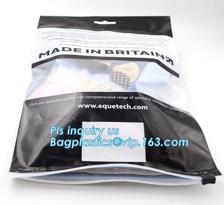BOPP CPP imprimió los bolsos plásticos de la cremallera del resbalador para el bolso de empaquetado del hogar de la ropa, bolso de la cremallera del resbalador/cerradura transparente de la cremallera