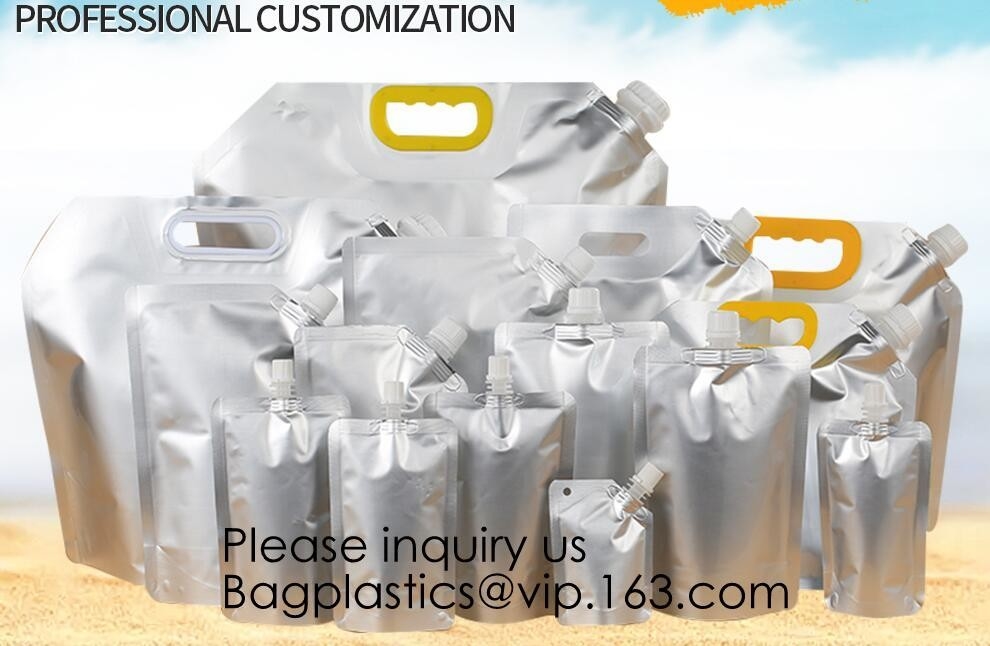 500ml echó en chorro la bolsa líquida del canalón del papel de aluminio de la bolsa del detergente para ropa del bolso, bolsos de agua líquidos echados en chorro transparentes del bolso pac