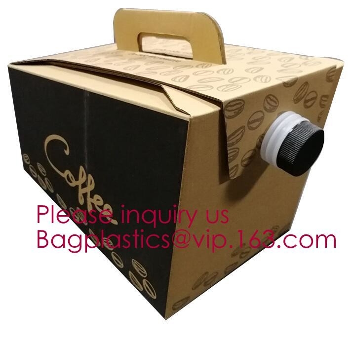 Bolso de café disponible 2L/3L/5L en caja con el bolso del dispensador de la caja del café de la válvula en los bolsos de la caja, portadores del vino, Juice Beverage Bag