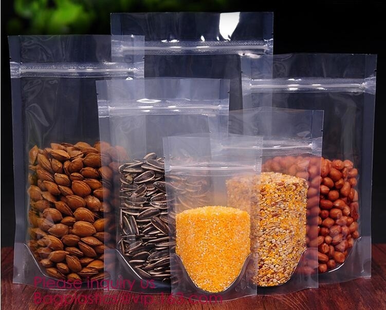 El soporte biodegradable encima del escudete del lado del bolso de la cremallera de la hoja empaqueta bagplas de empaquetado planos del bagease de la bolsa de la parte inferior k del bloque cuadrado