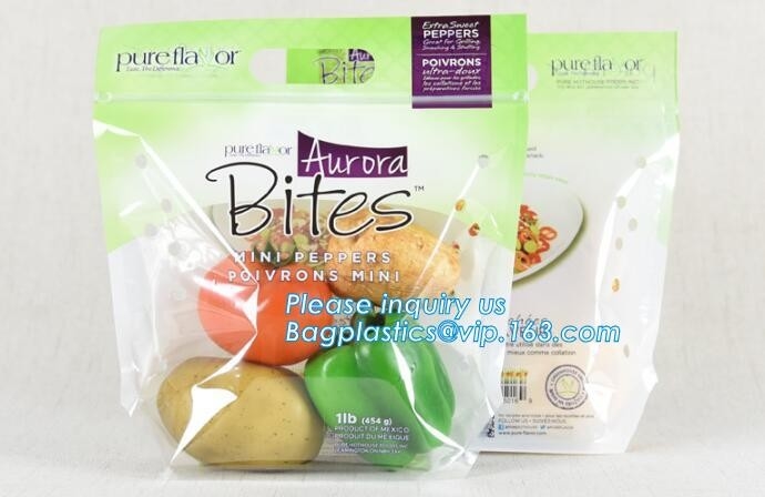 la fruta fresca PP de la buena contracción empaqueta, bolso del almacenamiento del resbalador k para la fruta, bolso de la uva del bolso de la cremallera del resbalador para la fruta y veget