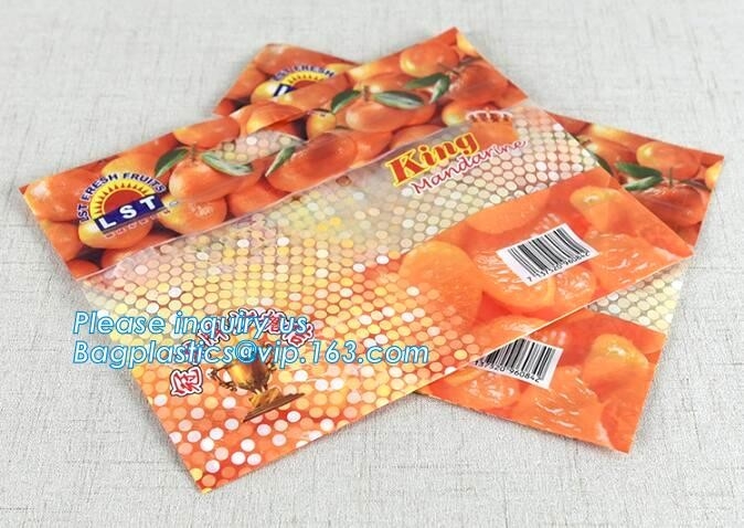 bolso de empaquetado de la fruta fresca con el bolso permanente transparente con los agujeros, bolso de la fruta fresca de holes/OPP/CPP del almacenamiento del resbalador