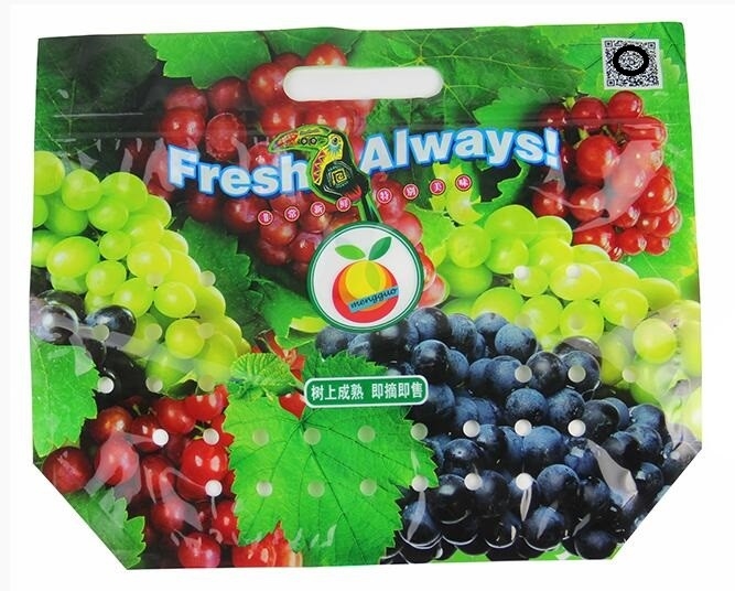 el bolso del paquete del resbalador de la fruta, cremallera laminada fruta del resbalador del bolso del manojo empaqueta Apple/el bolso laminado uva del manojo