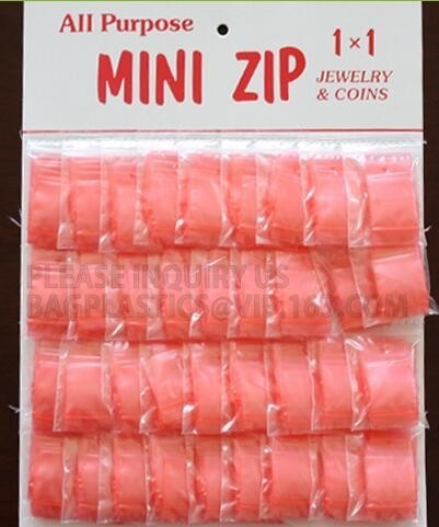 Mini bolso del almacenamiento de la cerradura de la cremallera, bolsos plásticos de la cremallera/bolsos preciosos y lindos de la cremallera de /snack de los bolsos del caramelo, plástico del embalaje flexible
