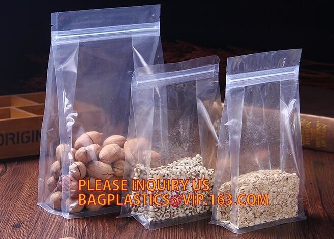 bolso de plata modificado para requisitos particulares de la cerradura de la cremallera del papel de aluminio, cocinando el bolso de la cerradura de la cremallera de la cremallera del bolso de vacío, vagos de encargo de empaquetado de la cerradura de la cremallera de los bolsos