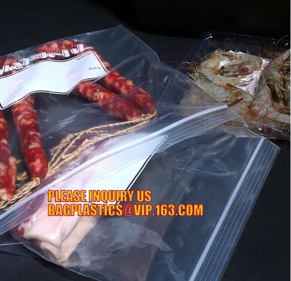 cremallera respetuosa del medio ambiente del rasgón fácil de la pista doble para el bolso del paquete, bolsos dobles del almacenamiento de la cremallera, stora de la comida de la cremallera del color de la ISO FDA