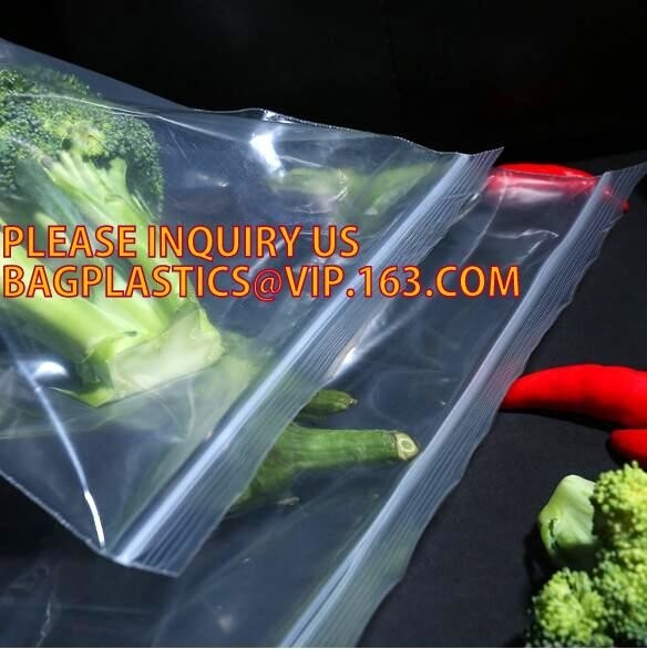 cremallera hermética de la pista doble de la bolsa de la cerradura inequilateral de la prensa, bolso de la cremallera del doble del almacenamiento de la comida, doble c de la prenda impermeable del cuarto de galón