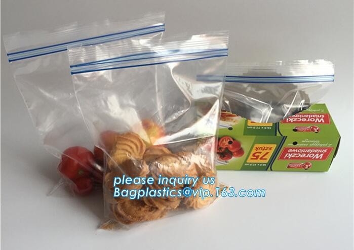 categoría alimenticia que embala el bolso plástico impreso de encargo transparente de los bolsos k de la cremallera del LDPE del bolso claro, Pla del LDPE de la categoría alimenticia