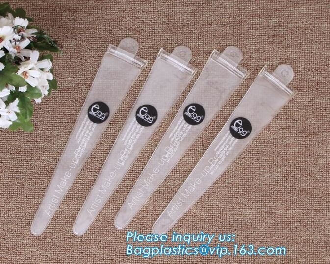 Houlder biodegradable del lápiz de la pluma, paquete plástico azul transparente impermeable portátil del bagplastics del bolso de la bolsa de la pluma del lápiz del PVC