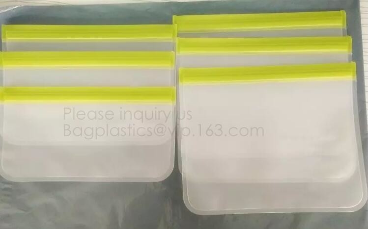 Bolso reutilizable del bocado del almacenamiento PEVA de la comida para la aduana, PEVA claro Toy Organization Storage Bag para el bagease de la Navidad bagplastic