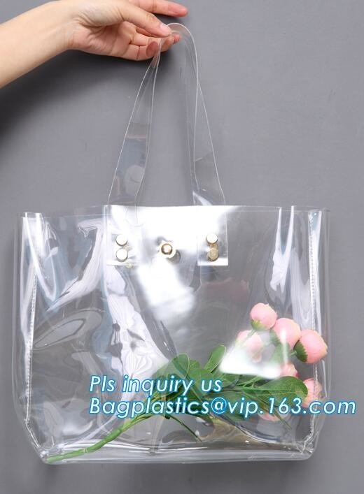 Papel de Kraft lavable respetuoso del medio ambiente con el bolso de la manija del PVC para las mujeres, bolsos de empaquetado suaves cortados con tintas del PVC de la manija para la herramienta, prácticos