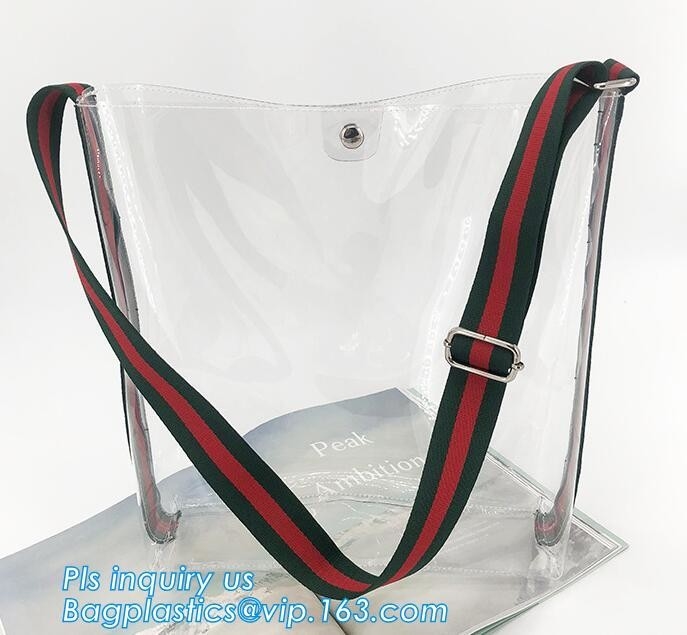 Bolso que hace compras para las mujeres, PVC suave colorido Handb de la playa transparente impermeable de la jalea del verano del PVC del color del caramelo de las mujeres