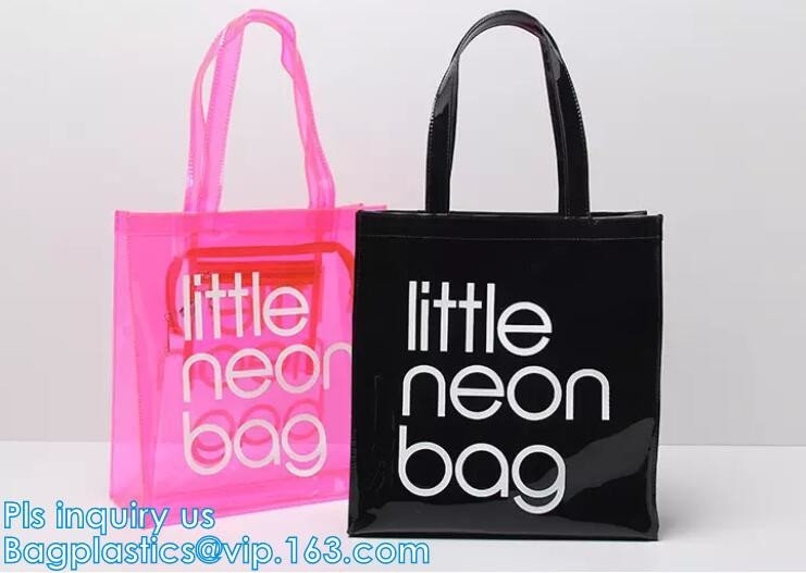 Bolso del bolso de la playa del ocio del latigazo del bolso de la nueva jalea cristalina transparente del PVC del verano solo, playa Handb claro del PVC del monedero