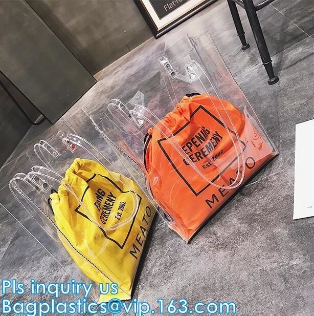 el bolso de compras del totalizador del pvc con la manija de la fuerza, bolso monedero, bolso de compras del pvc, Pvc cubrió el bolso de compras del algodón, bolsos del comprador