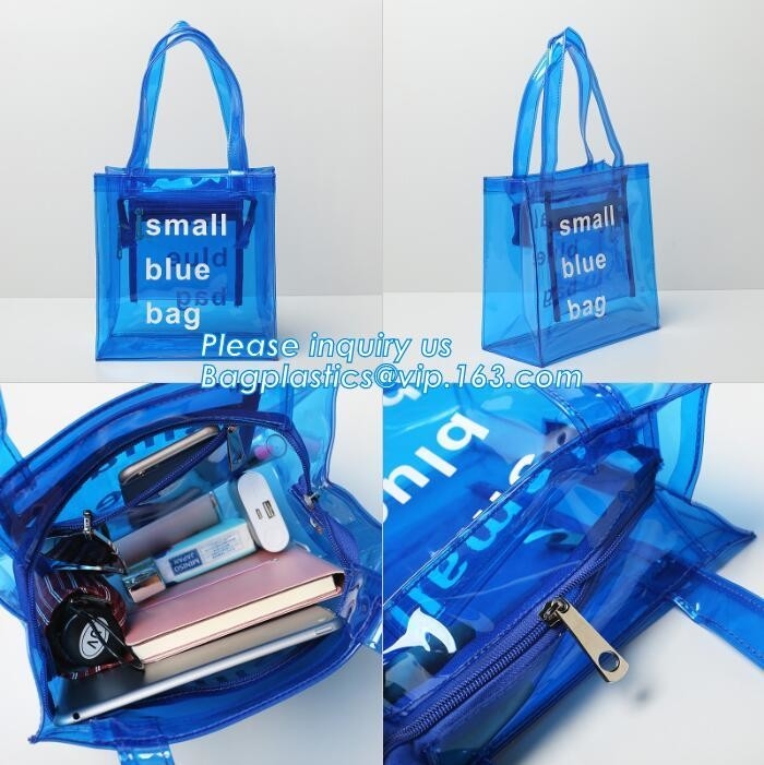 El PVC de encargo PP del OEM de la bolsa de plástico imprimió el bolso que hacía compras plástico, bolso de empaquetado polivinílico con la manija, bolso neto, bolso que nadaba, vagos de la malla