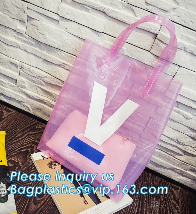 Bolso para los niños de las mujeres, hombro ha del laser del PVC Mini Letter Printed Handbag Clear del maquillaje del vino de la ropa del regalo del viaje