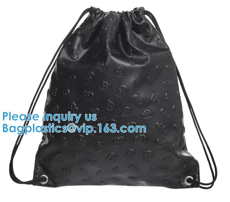 Bolso de lazo de cuero del holograma de la PU de la mochila de la PU del lazo, cosméticos, promoción, compras, supermercados, regalos, ropa